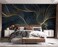 Eierme Simple Golden Lines wall Mural Wallpaper for Bedroom 103 x 69Not Peel and Stick