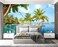 Eierme Palm Trees and Blue Sky Summer Island wall Mural Wallpaper for Bedroom 103 x 69Not Peel and Stick