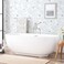 Dviolet Peel and Stick Wallpaper White and Light Blue Contact Paper CoralSeashellStarfish Pattern Removable Wallpaper for Kids Room 173X 118