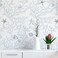 Dviolet Peel and Stick Wallpaper White and Light Blue Contact Paper CoralSeashellStarfish Pattern Removable Wallpaper for Kids Room 173X 118