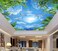 Eierme Sky Seagull Green Tree Ceiling 3D wall Mural Wallpaper 137 x 100Not Peel and Stick