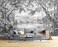 Eierme Black and White Tropical Rainforest wall Mural Wallpaper for Bedroom 103 x 69Not Peel and Stick