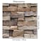 Veczom 3D Wall Panels Peel and Stick Waterproof SelfAdhesive Brick Wallpaper10PCS PVC Stone Wall Decor for Living Room Bedroom Hotel Office Interior