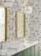 NuWallpaper x Rachel Antonoff Green The Chase Peel and Stick Wallpaper RAS6261