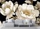 Wmjurel Vintage Peony Buds and Leaves Floral Seamless Pattern Wallpaper for Bedroom Living Room Bathroom Wall BackgroundsNonselfAdhesive