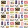 NuWallpaper x Rachel Antonoff Cream Sardine Tins Peel and Stick Wallpaper RAS6267