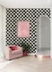 Mr. Kate Mr Kate RoomMates Tess Watercolor Soft Black Checker Peel and Stick Wallpaper Vinyl 205in x 18ft