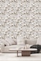 weiseni Peel and Stick Wallpaper for Bedroom Modern 3D Beige and White Floral Self Adhesive Removable Renter Friendly 3D Contact Paper Countertops 177x3937Not Textured Wall Paper