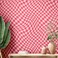 Dunzoom 1575x118 Checkered Peel and Stick Wallpaper Aesthetic Removable Contact Paper Preppy Wallpaper Decorative Checkerboard Decor for CabinetsRose Red