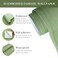 JiffDiff Wallpaper Peel and Stick Textured3D Embossed Wall Paper Stick on Wallpaper Modern Waterproof Self Adhesive Contact Paper173 x 120Green