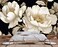 Wmjurel Vintage Peony Buds and Leaves Floral Seamless Pattern Wallpaper for Bedroom Living Room Bathroom Wall BackgroundsNonselfAdhesive