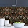 WalRiddle Vintage Dark Black Animals Forest Squirrel Damask Peel and Stick Wallpaper Easy Peel Off Contact Paper Stick on Adhesive Wall Paper for Bathroom Waterproof Renter Friendly