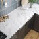 EaseStick 157x160 Matte Silver Grey White Marble Contact Paper Thick Waterproof Kitchen Countertop Peel and Stick Wallpaper Self Adhesive Removable Wallpaper for Bathroom Kitchen Countertops Wall