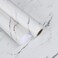 EaseStick 157x160 Matte Silver Grey White Marble Contact Paper Thick Waterproof Kitchen Countertop Peel and Stick Wallpaper Self Adhesive Removable Wallpaper for Bathroom Kitchen Countertops Wall