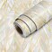 HOMETITUTE Pearl Leaf Wallpaper Peel and Stick Gold Marble Contact Paper Wall Paper Stick 177 x 1181 Removable Self Adhesive Vinyl Wall Covering for Entryway Vanity Accent Wall Decor