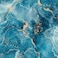 COKCOKR Blue Gold Marble Crack Pattern Wallpaper1771x1181 Kitchen Waterproof and Dirt Resistant Vinyl Removable Self Adhesive Wallpaper for Hallway Cabinets Bathroom Bedroom Kitchen Dining Room