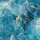 COKCOKR Blue Gold Marble Crack Pattern Wallpaper1771x1181 Kitchen Waterproof and Dirt Resistant Vinyl Removable Self Adhesive Wallpaper for Hallway Cabinets Bathroom Bedroom Kitchen Dining Room