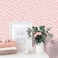HAOKHOME Pink Peel and Stick Wallpaper Boho Modern Dots Wall Paper Removable for Bedroom Living Room PinkWhite Contact Paper 173in x 98ft