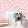 HAOKHOME Pink Peel and Stick Wallpaper Boho Modern Dots Wall Paper Removable for Bedroom Living Room PinkWhite Contact Paper 173in x 98ft