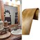 YESUS Dark Grey Wood Grain 3D 10M Wallpaper Frame Removable PVC Waterproof Peel and Stick WallpaperBathroom Frame Sticker Wall Decor Yellow 2 x 393