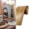 YESUS Dark Grey Wood Grain 3D 10M Wallpaper Frame Removable PVC Waterproof Peel and Stick WallpaperBathroom Frame Sticker Wall Decor Yellow 2 x 393