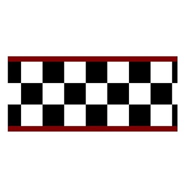 Rolling Borders Checkered Flag Cars Wallpaper Border45 Inch Red Edge