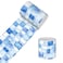 HOMETITUTE Wallpaper Border Peel and Stick Blue Checkered Texture Decorative Wall Trim Self Adhesive Border for Walls Mirror Frame Accent Strip for Bedroom Bathroom Kitchen Living Room 4x196 Inch