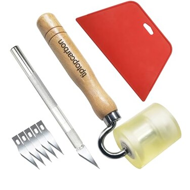 tiptopcarbon Wallpaper Smoothing Tool with Seam Roller for Contact Paper Adhesive Vinyl 8pcsPack