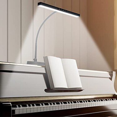 CIVHOM Piano Light for GrandUpright Digital Pianos Piano Lamp with 3 Color Modes for Stand Pianos Adjustable Height and Direction AutoOff Timer Music Stand Light Desk Lamp Table Light