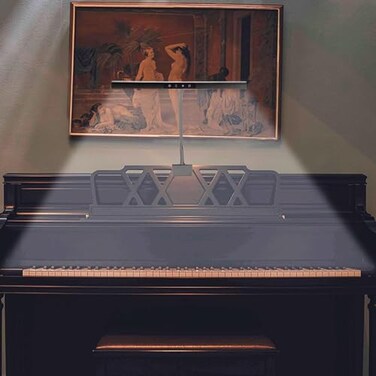 CIVHOM Piano Lamp with 3 Color Modes Adjustable Height Direction Desk Light with AutoOff Timer Wide Illumination Music Stand Light