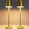 Timjorman 2Pack Cordless Table Lamps 5000mAh Rechargeable Battery Operated Desk Lamp 3Level Dimmable LED Night Light for Bedroom Dining Restaurant Metal Design Bronze 2PACK