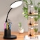 Vicsoon Desk Lamp LED Desk Lamps for Home Office Touch Table Lamp with 3 Color Modes 360 Adjustable Arm Dimmable Desk Light with Pen Phone Holder for College Dorm Black