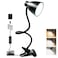 BOHON Desk Lamp 5 Color Modes 10 Brightness Dimmer Reading Light 10W 38 LED Clamp Lamp with Auto Off Timer 360 Flexible Neck Clip on Light for Bed Bedside AC Adapter Include