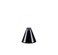 Lexon Mina Small Mushroom Lamp LED Portable Bedside Light for Bedrooms Kids Nursery Rechargeable with 12h Autonomy Memory Dimmer Aluminum Glossy Black