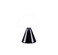 Lexon Mina Small Mushroom Lamp LED Portable Bedside Light for Bedrooms Kids Nursery Rechargeable with 12h Autonomy Memory Dimmer Aluminum Glossy Black