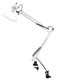 Bostitch Office VLF100WHT Swing Arm Desk Lamp with Clamp Mount 36 Reach with MultiJoint Adjustment Includes Replaceable LED Bulb VLF White