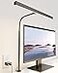 SUPERDANNY LED Desk Lamp for Office Home EyeCaring Desk Light with Adjustable Gooseneck 12W Touch Control Dimmable Brightness Architect Clamp Lamp with USB Adapter for Reading Study Workbench