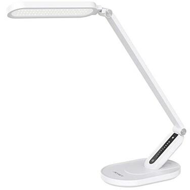 JKSWT Desk Lamp for Eye Care Dimmable Table Lamp with 5 Colour Modes 72 LEDs with USB Charging Port Touch Control and Memory Function Office Lamp