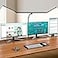 Pzloz Led Desk Lamps for Home Office Eye Caring Architect Lamp with Clamp Double Head Computer Monitor Work Desk Light with Remote Control 24W Flexible Dimmable Desktop Table Lamp