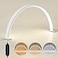 DIVEKID Nail Lamp for Desk 185in Diameter Half Moon Lamp with 3 Color Modes 10Level Adjustable Brightness Desk Lamp for Nail Tech Lash Extensions Facial Spa Manicure866 Hx 185 W