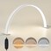 DIVEKID Nail Lamp for Desk 185in Diameter Half Moon Lamp with 3 Color Modes 10Level Adjustable Brightness Desk Lamp for Nail Tech Lash Extensions Facial Spa Manicure866 Hx 185 W