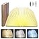 Anwick Lamp Book Large Size Folding Mood Light Novelty LED Night Light USB Large Capacity Rechargeable Wooden Table Lamp