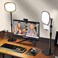 LitONES 2Pcs Desktop Video Conference Lighting for Zoom Meeting Computer Laptop Work from Home with Nature Soft Light Adjustable Brightness Color Temp and Flexible Stand Versatile Phone Holder