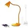 BOHON LED Desk Lamp with USB Charging Port 3 Color Modes Fully Dimmable Reading Lamp Auto Dimming Task Lamp Flexible Neck Table Light for Home Office Dorm Bedside Bright Yellow