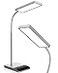LEPOWER Desk Lamp 800LM LED for Home Office 12W Reading for Desk EyeCaring Light Touch Table Gooseneck Lamp 50 Lighting Modes Bright for Bedroom Study Grey