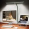 Airlonv LED Desk Lamp for Office Home EyeCaring Desk Light with Stepless Dimming Adjustable Flexible Gooseneck 10W USB Adapter Desk Lamp with Clamp for Reading Study Workbench Green