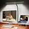 Airlonv LED Desk Lamp for Office Home EyeCaring Desk Light with Stepless Dimming Adjustable Flexible Gooseneck 10W USB Adapter Desk Lamp with Clamp for Reading Study Workbench Green