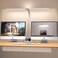 Ksunun Double Head LED Desk Lamp Architect Desk Lamps for Home Office 24W Brightest Workbench Office Lighting5 Color Modes and 5 Dimmable Eye Protection Modern Desk Lamp WhiteDesktop Big