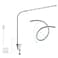 lishumei USB LED Desk Lamp Adjustable Clip On Nail Lamp Light Eye Care Gooseneck 360 Swivel with Switch LED Clamp Light for Manicure Reading Tattoo