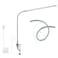 lishumei USB LED Desk Lamp Adjustable Clip On Nail Lamp Light Eye Care Gooseneck 360 Swivel with Switch LED Clamp Light for Manicure Reading Tattoo